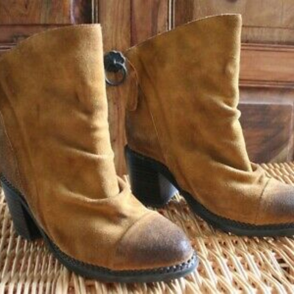 Sbicca Double Zip Slouch Suede Ankle Boot - Picture 6 of 7